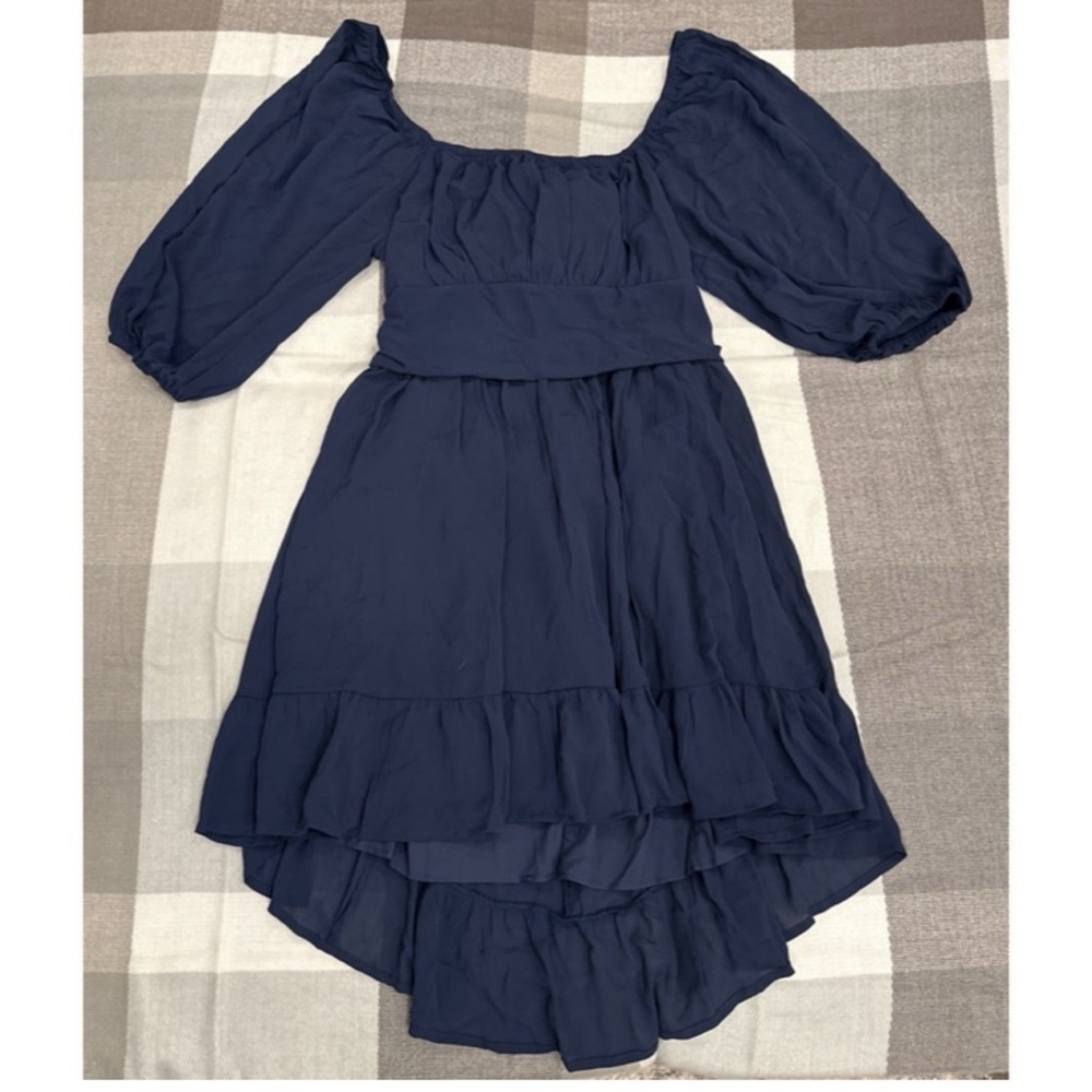 NWOT blue high low dress women’s sz 2XL